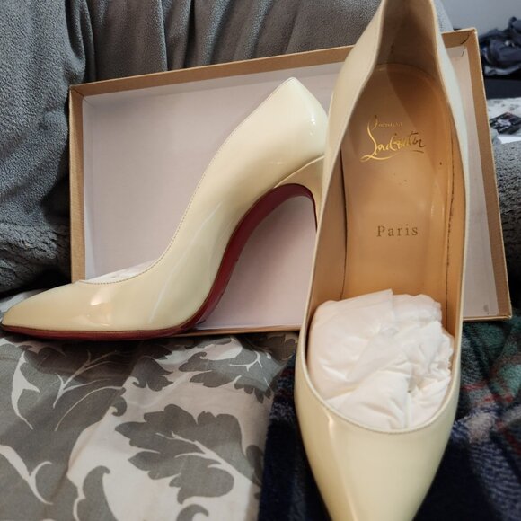 Christian Louboutin So Kate 120mm Size 39 - Off White - Picture 2 of 10